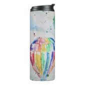 温カラフル気球の水の色絵画 タンブラー (回転左)