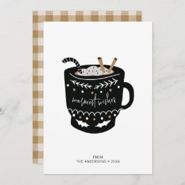 温モダンかい願いホットココア シーズンカード