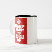 温保かく寄り添う ツートーンマグカップ (正面左)