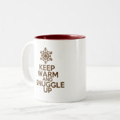 温保度と寄り添いコーヒーカップ ツートーンマグカップ (正面左)