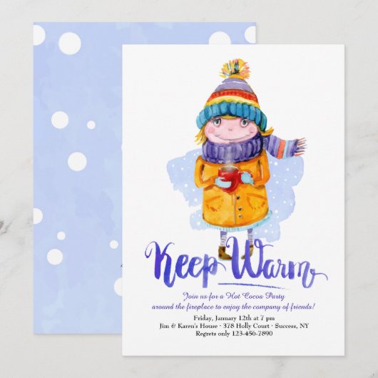 温保温招待状 招待状 (正面/裏面)