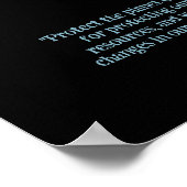 温保護暖化地球救画画 ポスター (角)