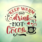 温保飲料ホットココアクリスマス ウィンドウサイン (シート3)