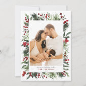 温冬パインベリーナチュラルボタニカルフォトホー シーズンカード (正面)