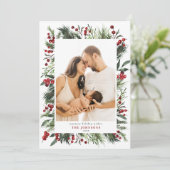 温冬パインベリーナチュラルボタニカルフォトホー シーズンカード (スタンド正面)