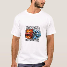 温冷問わず配管工の流れを操るTシャツ Tシャツ