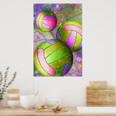 温厚な女子バレーボール ポスター (キッチン)