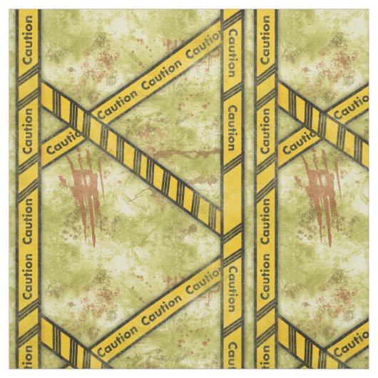 温厚な注意テープハロウィーン ファブリック (見本)