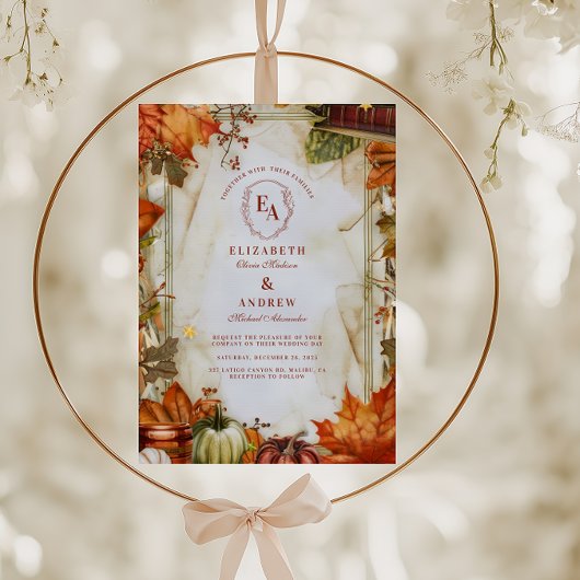 温収穫カントリー結婚ファーム 招待状