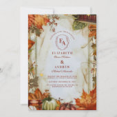 温収穫カントリー結婚ファーム 招待状 (正面)