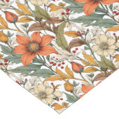 温収穫台のラインスパイアンナーの素朴花模様 ロングテーブルランナー (コーナー)