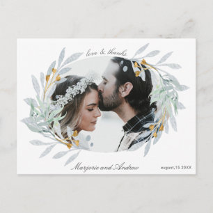 温和な植物  写真ありがとうはがき ポストカード