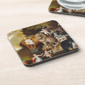 温和な王国、c.1834 (キャンバスの油) コースター (左側)