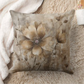 温土調加飾フローラ クッション (ブランケット)