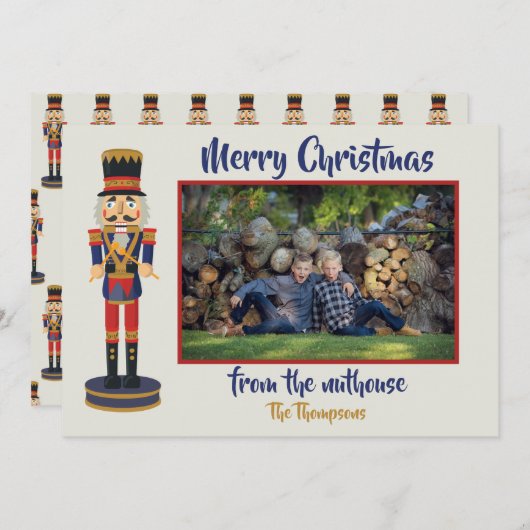 温室くるみ割り器からのメリーおもしろいクリスマス (正面/裏面)