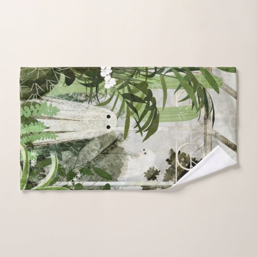 温室に幽霊が… ハンドタオル (ハンドタオル)