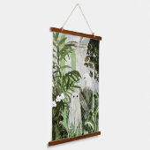 温室に幽霊が… 吊り下げ型タペストリー (傾斜あり)