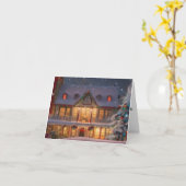 温室のクリスマスカード カード (黄色い花)