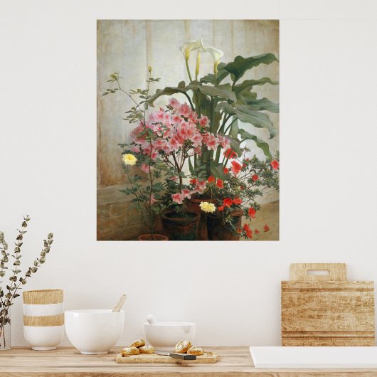 温室の側面1870-80ポスター ポスター (キッチン)