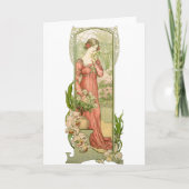 温室の女性 カード (正面)