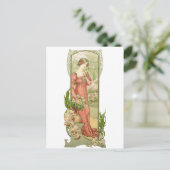 温室の女性 ポストカード (スタンド正面)