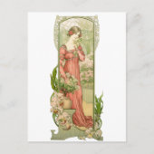 温室の女性 ポストカード (正面)