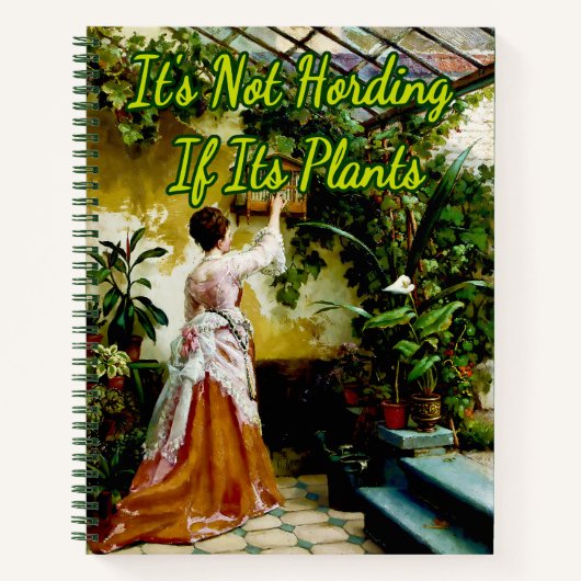 温室の女性byオットー・イーレルマン ノートブック (正面)