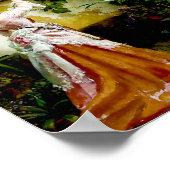 温室の女性byオットー・イーレルマン ポスター (角)