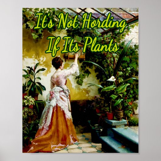 温室の女性byオットー・イーレルマン ポスター (正面)