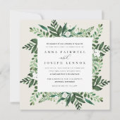 温室の広場 |水彩植物学結婚院 招待状 (正面)