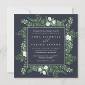 温室の広場 |水彩植物学結婚院 招待状 (正面)