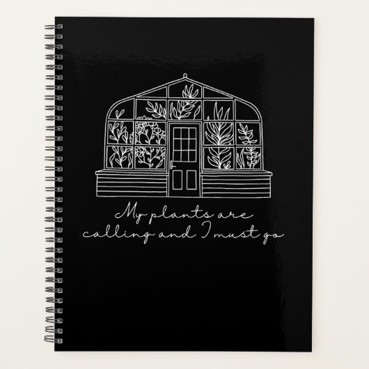 温室の植物がガーデナープランナーを呼び出す プランナー手帳 (正面)