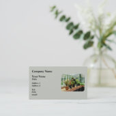 温室の植物 名刺 (スタンド正面)