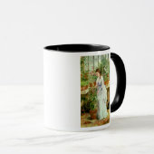 温室の若い女性 マグカップ (正面右)