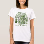 温室ガーデニングのパーソナライズされた女王 Tシャツ (正面)