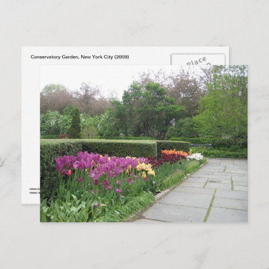 温室ガーデン（ニューヨーク市中央公園） ポストカード (正面/裏面)