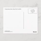 温室ガーデン(ニューヨーク市中央公園) ポストカード (裏面)