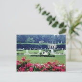 温室バルコニー、ロングウッドガードからの赤いシーン ポストカード (スタンド正面)