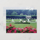 温室バルコニー、ロングウッドガードからの赤いシーン ポストカード (正面/裏面)