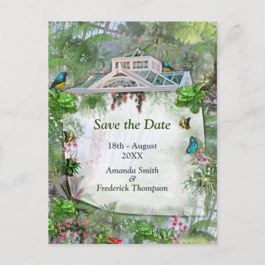 温室ビクトリアン室 案内ポストカード (正面)