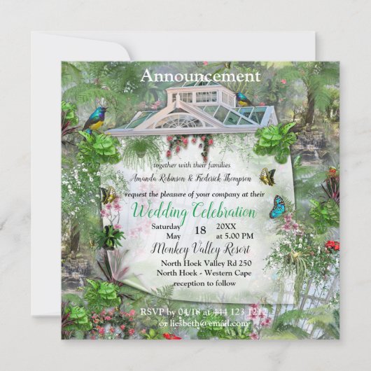 温室ビクトリアン室 案内状 (正面)