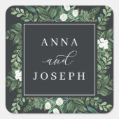 温室フレーム |水彩植物学結婚院 スクエアシール (正面)