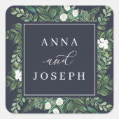 温室フレーム |水彩植物学結婚院 スクエアシール (正面)