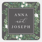 温室フレーム |水彩植物学結婚院 スクエアシール (正面)