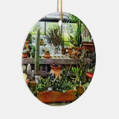 温室効果のサボテン セラミックオーナメント (右)