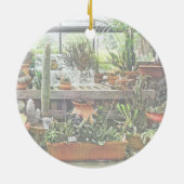 温室効果のサボテン セラミックオーナメント (裏面)