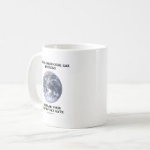 温室効果減らガス排出(ユーモア) コーヒーマグカップ (正面左)