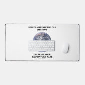 温室効果減らガス排出（ユーモア） デスクマット (キーボード&マウス)