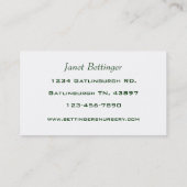 温室子供部屋 名刺 (裏面)