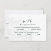 温室植物園グリーン RSVP 封入 招待状 (正面)